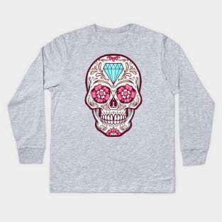 Latin Pride Sugar Skull Kids Long Sleeve T-Shirt